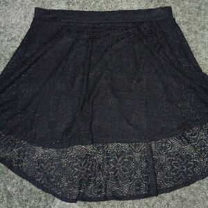 BONGO Black Lace Mini Skirt
